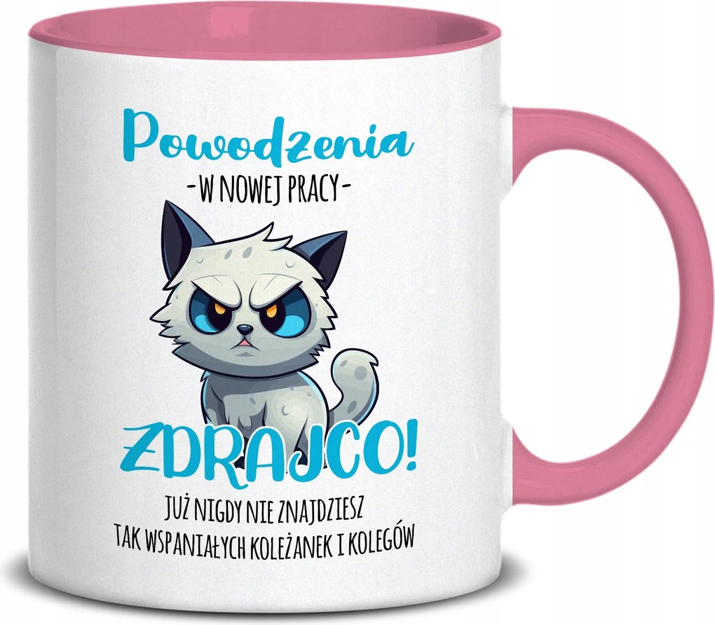 Fehér Bögre 330ml Rózsaszín Középső Karácsonyi Ajándék Sok Szerencsét Áruló Minták