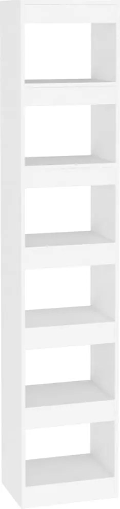 vidaXL fehér térelválasztó könyvszekrény 40 x 30 x 198 cm