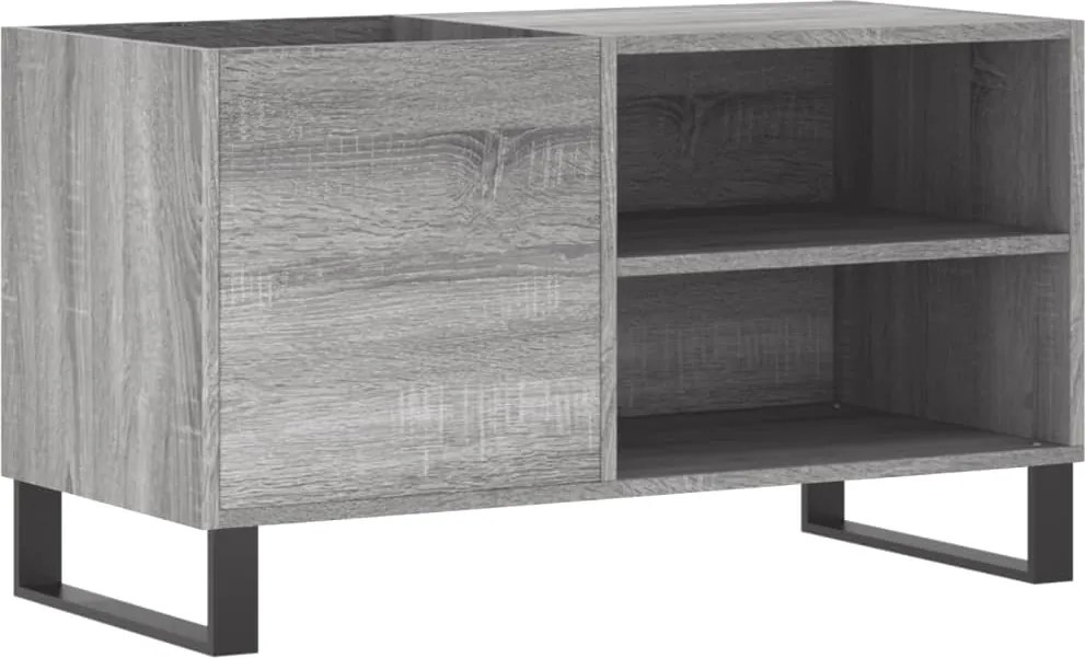 vidaXL szürke sonoma színű szerelt fa hanglemezszekrény 85x38x48 cm