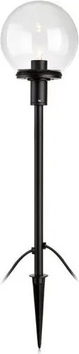 MARKSLÖJD 107283 GARDEN24 Modern Kültéri Állólámpa Fekete, Átlátszó LED IP44