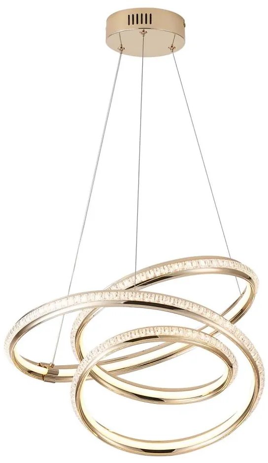 LED Csillár zsinóron LED/38W/230V 3000K 50x50 cm