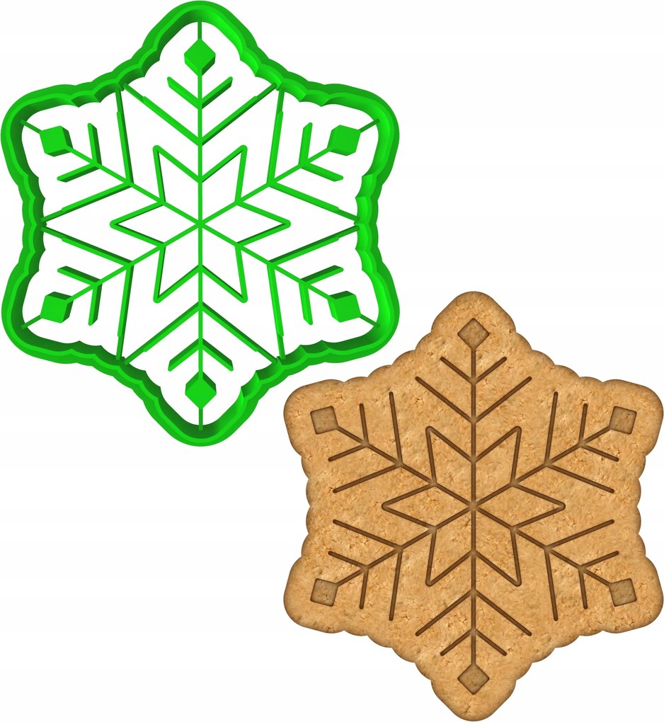 Karácsonyi Forma Mézeskalács lyukasztó Karácsony Hópehely