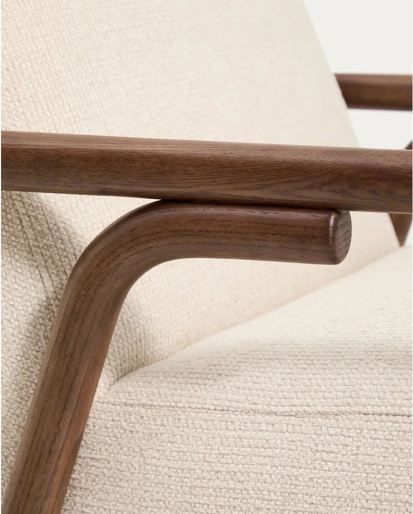 Bézs zsenília fotel Sylo – Kave Home