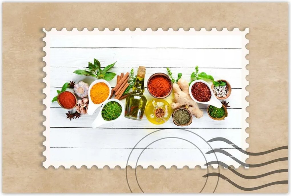 Poszterek 60x40 Szárított fűszerek gyömbér