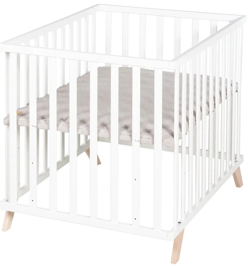 Fehér bükkfa járóka 75x100 cm Lil Planet – Roba