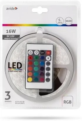 LED szalag, 3m, 90 LED, 7,2W, 990lm, RGB, AVIDE (AVLEDSZ01)
