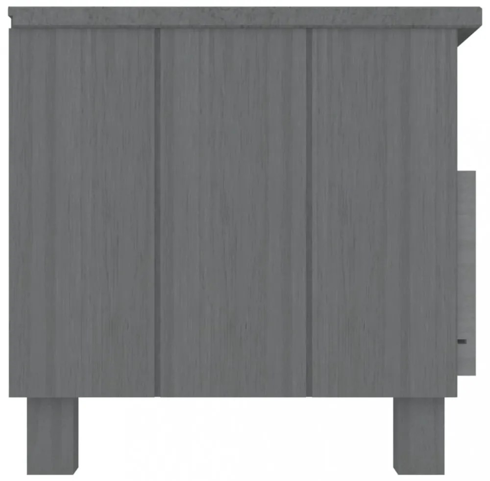 HAMAR sötétszürke tömör fenyőfa TV-szekrény 106 x 40 x 40 cm