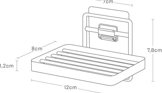 Fekete öntapadós fém szappantartó Film Hook – YAMAZAKI