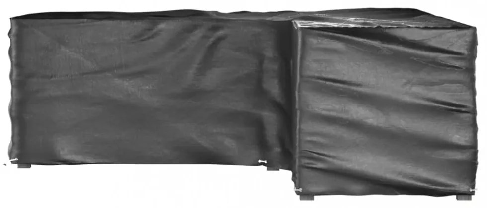 2 db L-alakú kerti bútorhuzat 16 fűzőlyukkal 285x285x90 cm