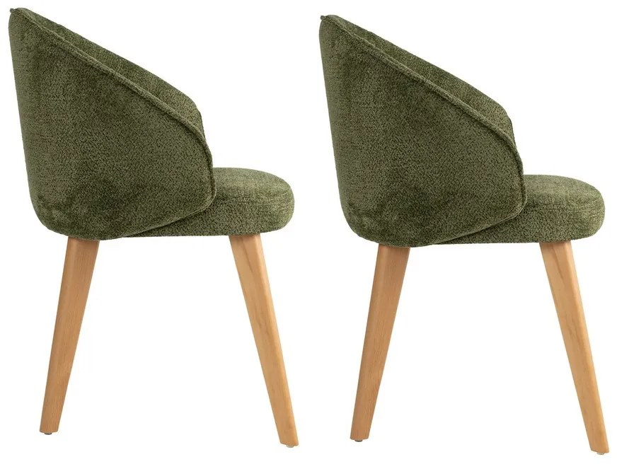 Bentley Green and Light Oak étkezőszék szett, 2 db