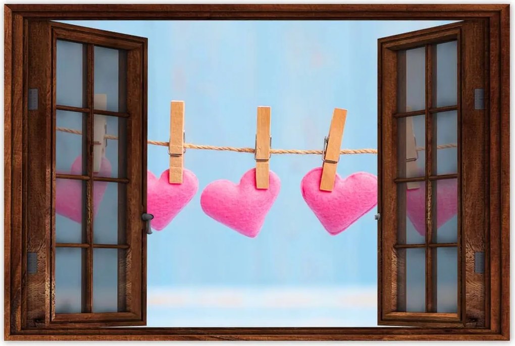 Poszterek 90x60 Szívecskék