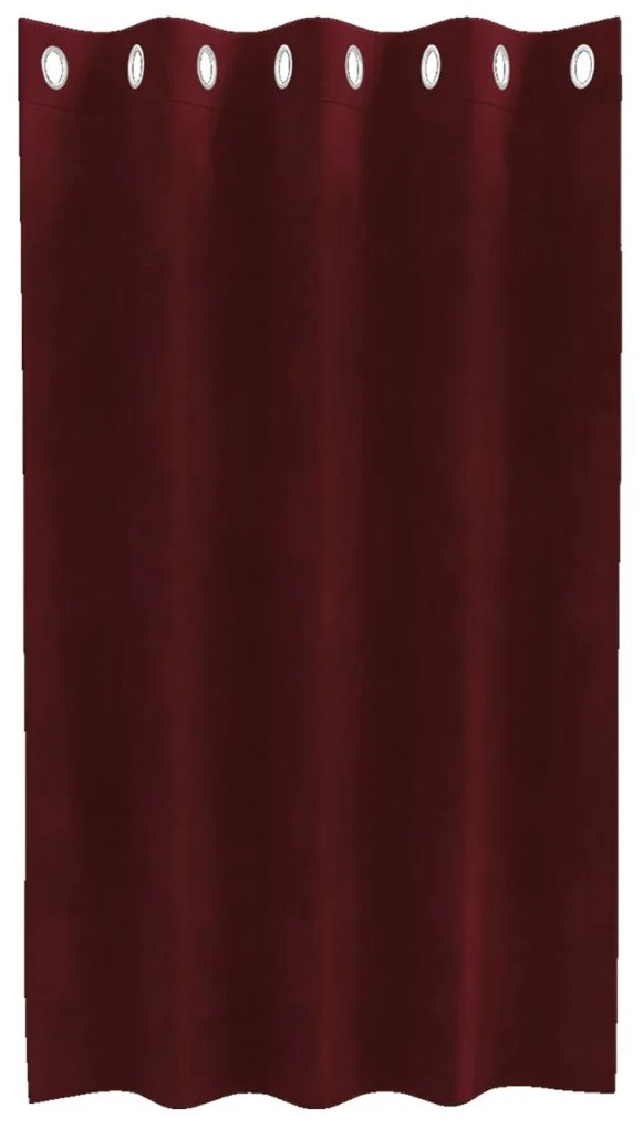 Függönyök függönyökkel 2 pcs bordó 140 x 140 cm Bársony