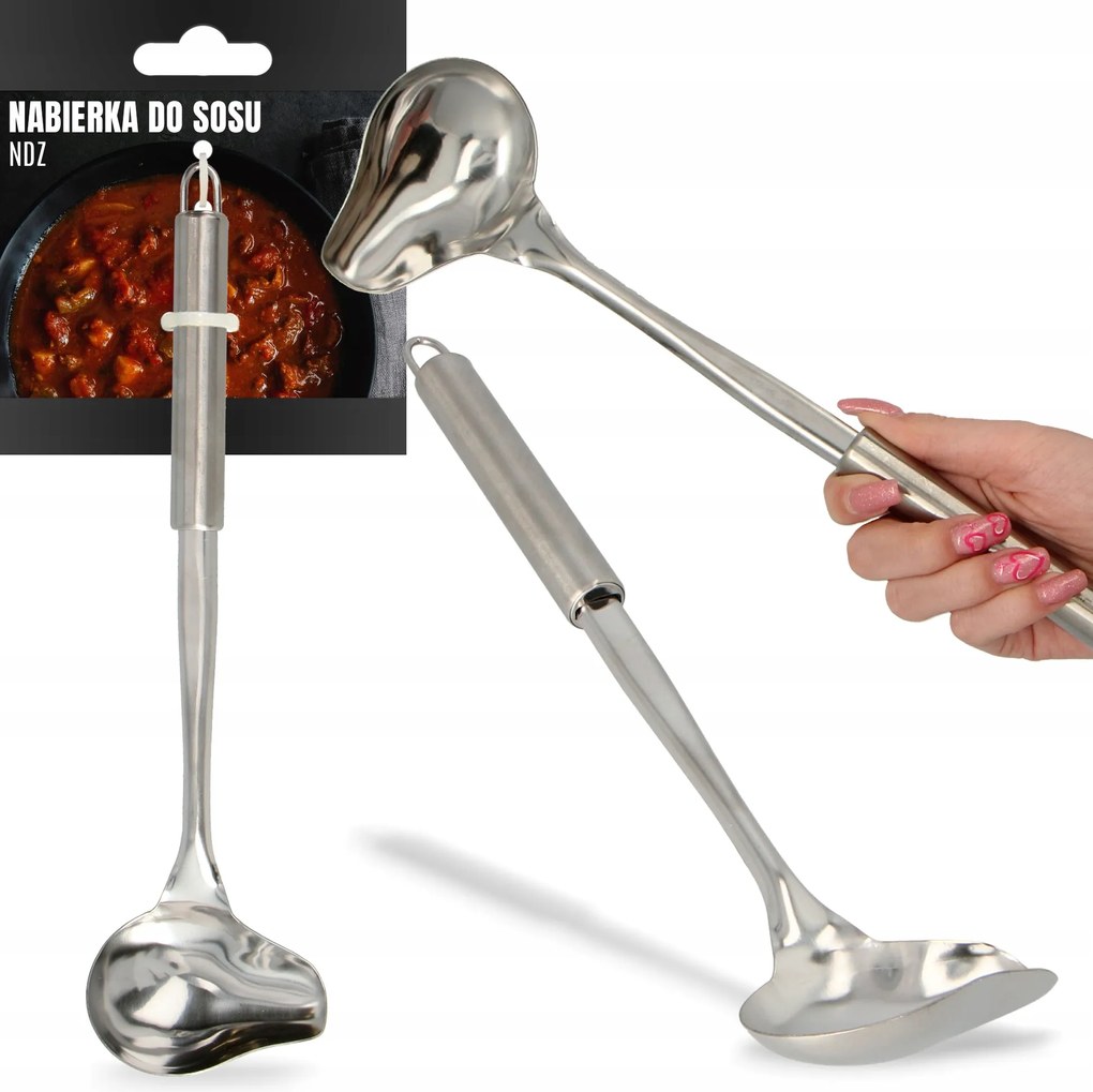 Szószos Kanál Merőkanál Rozsdamentes konyhai merőkanál So Qi