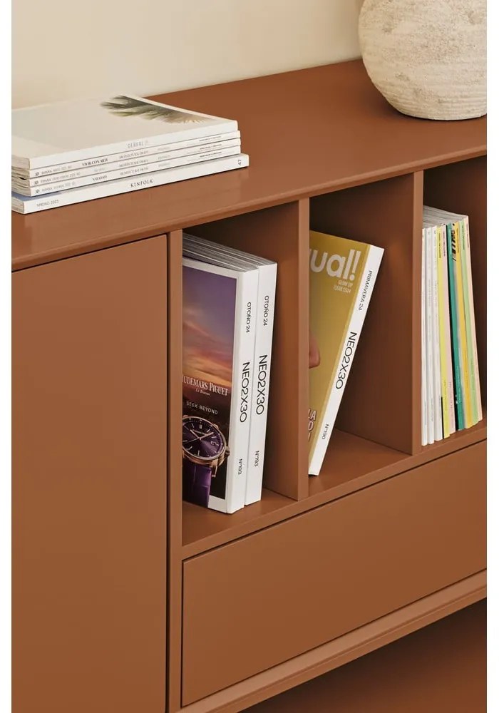 Fekete komód 220x98x45 cm Platt – Teulat