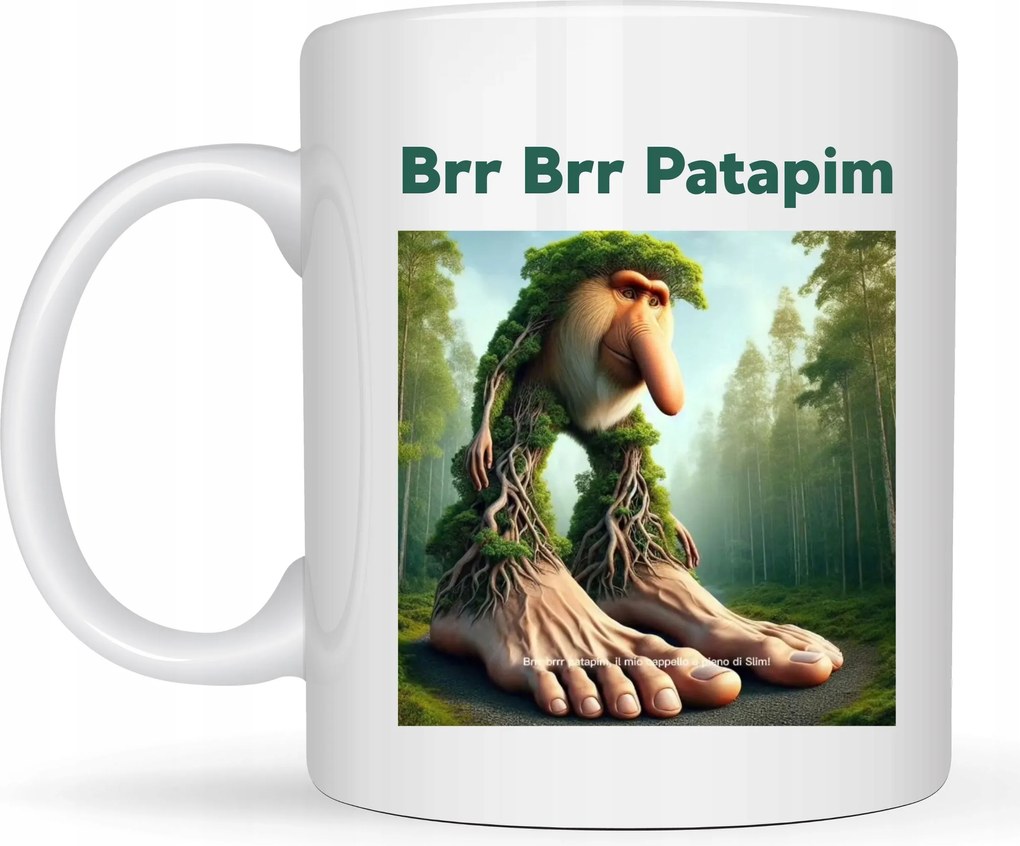 Bögre Viral Italian Brainrot Mem Tiktok Brr Brr Patapim