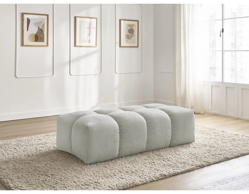 Világosszürke buklé lábtartó Everest – Bobochic Paris