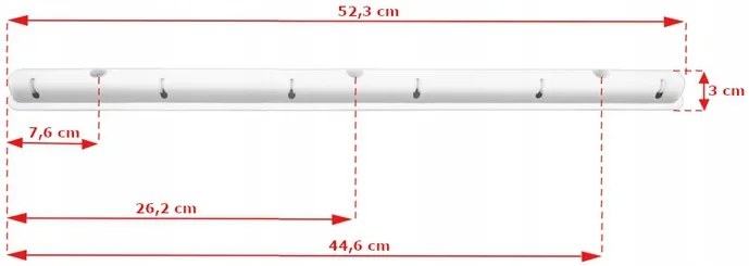 FEKETE FALI RUHASZÁRÍTÓ - 6 RUDAS, 110 CM