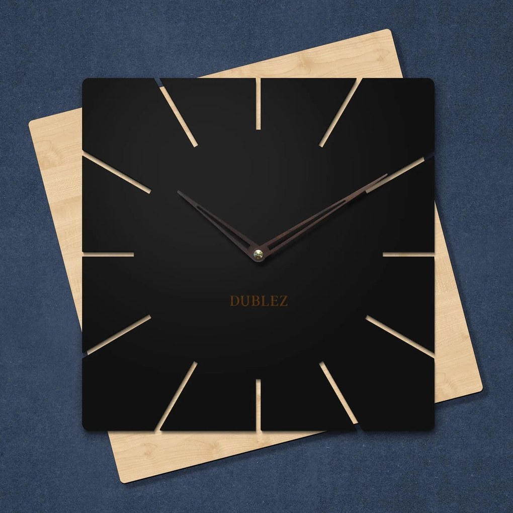 DUBLEZ | Egyedi fa falióra - Diagonala