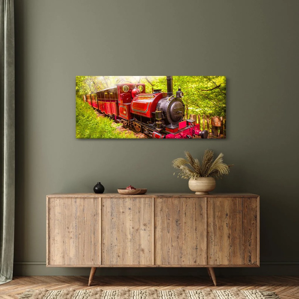 Egy gőzvonat képe (120x50 cm)