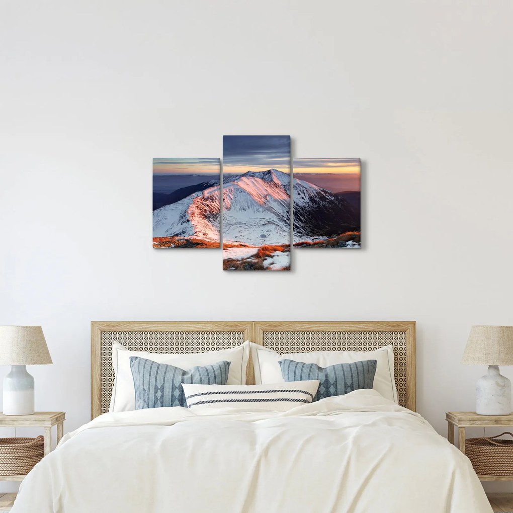 Kép - Téli hegyi panoráma II. (90x60 cm)