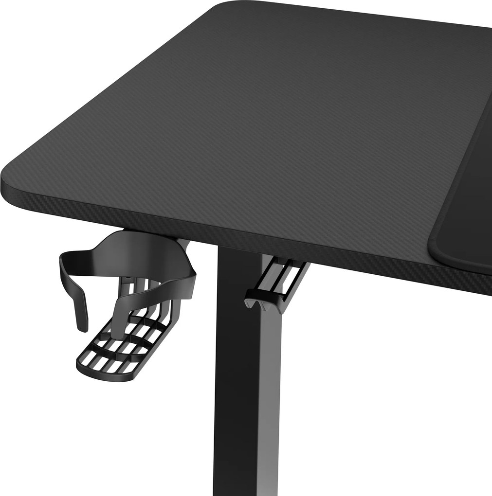 Elektromosan magasságban állítható íróasztal 140 cm fekete: Diablo X-Tensio 1400