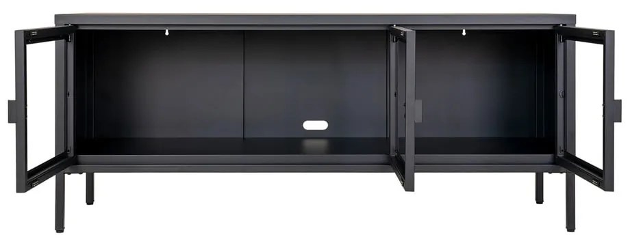 Fekete fém TV-állvány 130x55 cm Brisbane – House Nordic