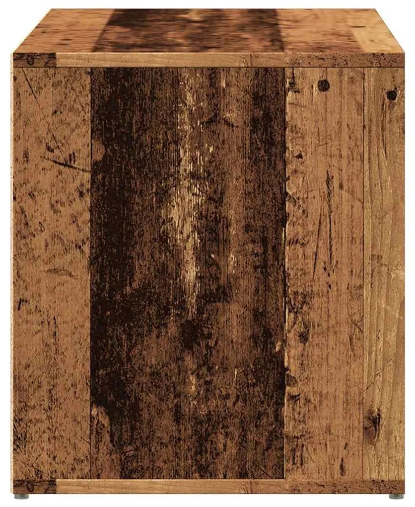 előszobapad 80x40x45 cm Régi fából készült fűrészáru