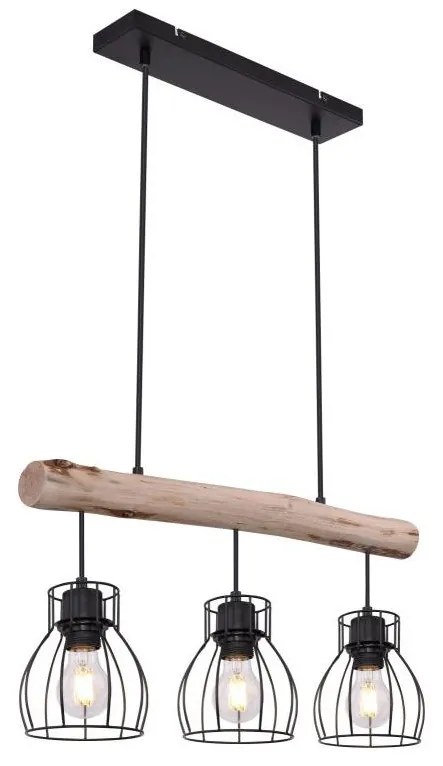 Globo 15326-3N - Csillár zsinóron MINA 3xE27/40W/230V