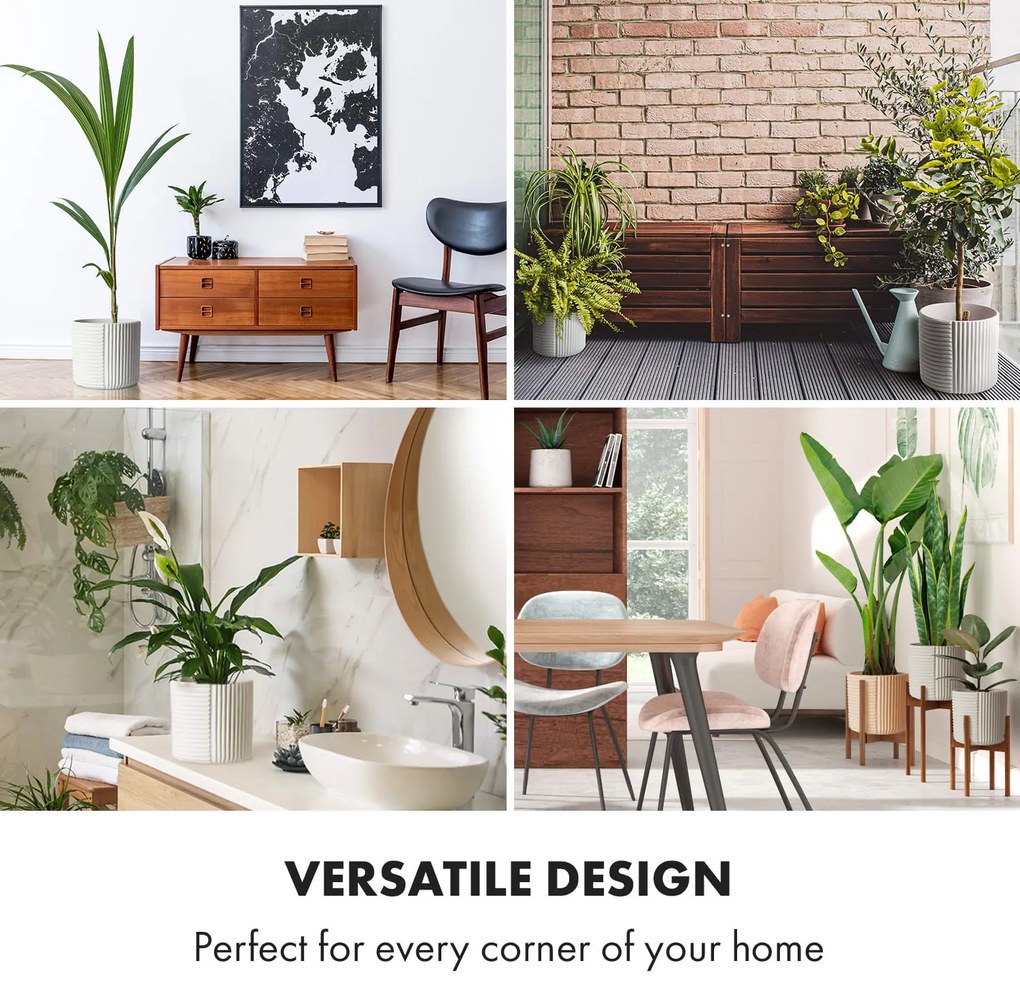 Fox & Fern Hasselt virágcserép polystonból, kézzel készített, 3D megjelenésű növények számára alkalmas.