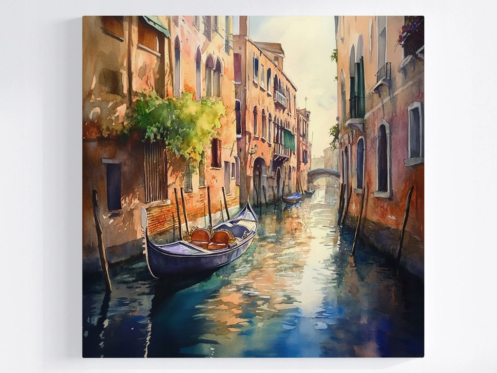 Vászonkép Canvas Velence Gondola Csatorna Olaszország Víz Tájkép 80x80