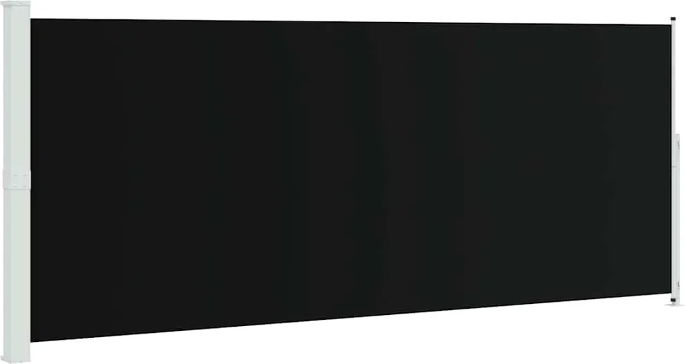 vidaXL fekete behúzható oldalsó terasznapellenző 200 x 500 cm