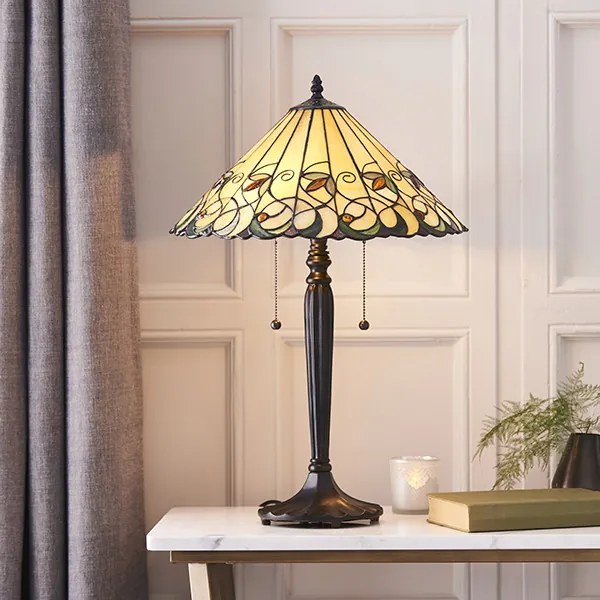 Endon JAMELIA 64197 Asztali lámpa 2x60W/E27 IP20