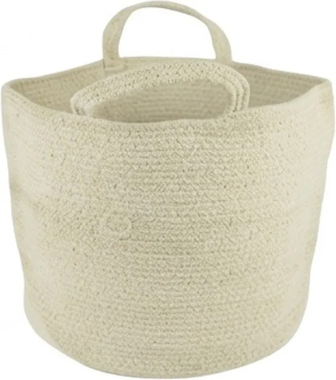 Tárolókosár fogantyúkkal COTTON HAVEN 35x35 cm - több színben Termék színe: Růžovohnědá