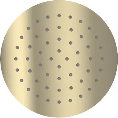 Luxus Kerek Slim Zuhanyfej 25 cm Arany fényes