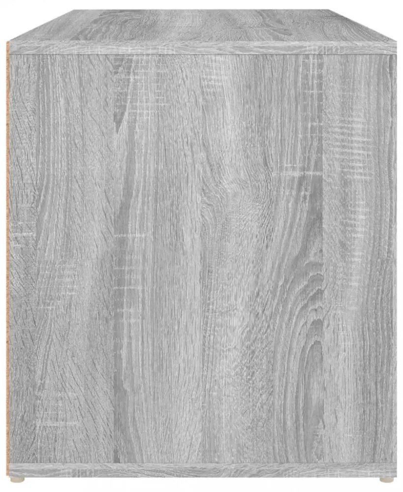 szürke sonoma színű szerelt fa előszobapad 80 x 40 x 45 cm