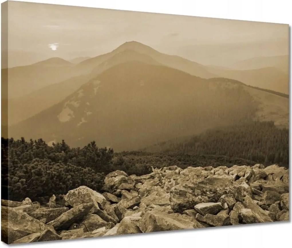 Vászonkép 40x30 Hegyi táj Tájkép