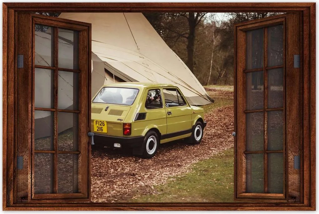 Poszter 60x40 Fiat 126P Kisautó