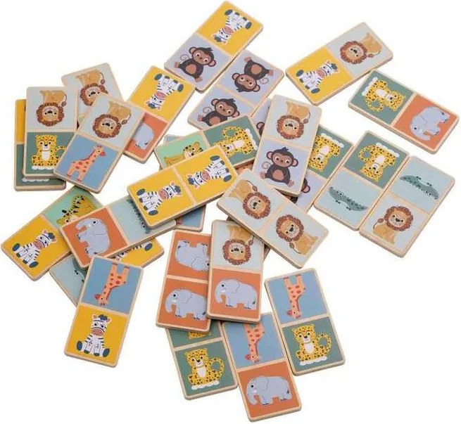 FreeON free2play Domino Safari – Fa társasjáték - 28 db-os
