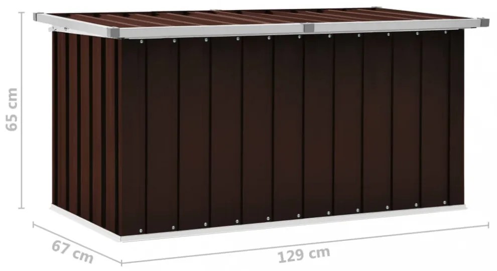 barna kerti tárolóláda 129 x 67 x 65 cm