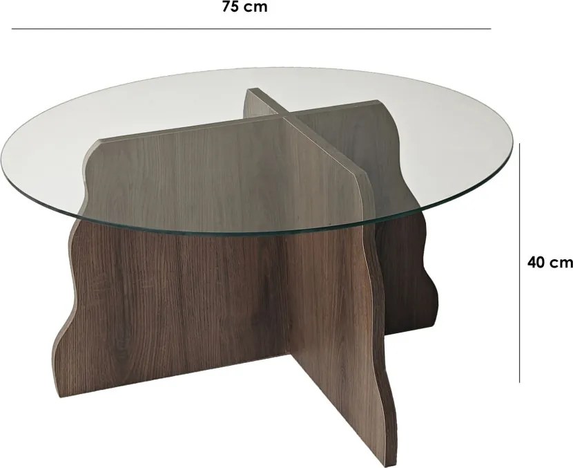 Butterfly - Walnut, Transparent