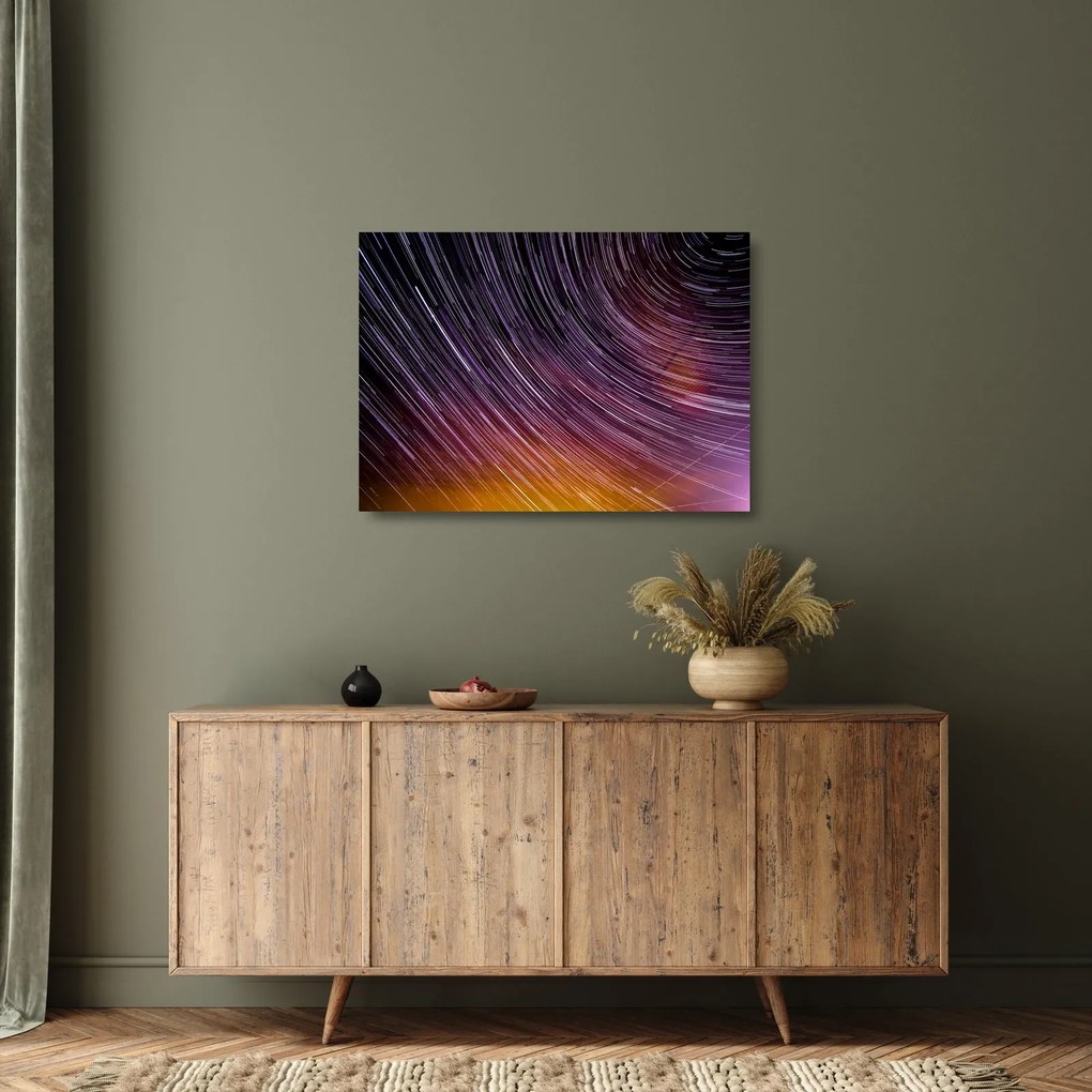 Homályos csillagok képe az égen (üvegen) (70x50 cm)