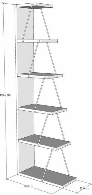 Tlos Pine könyvespolc