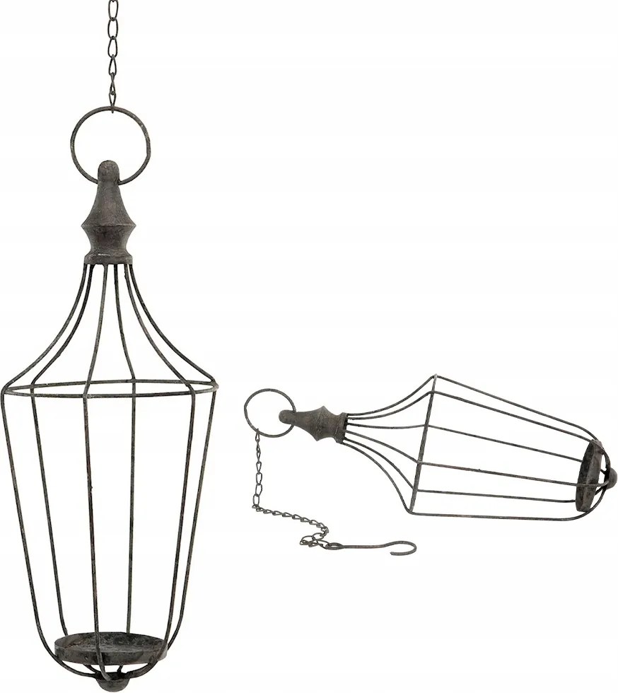 Falra Akasztható Lampion Otthoni Kert Kerti Loft Fém Teamécses