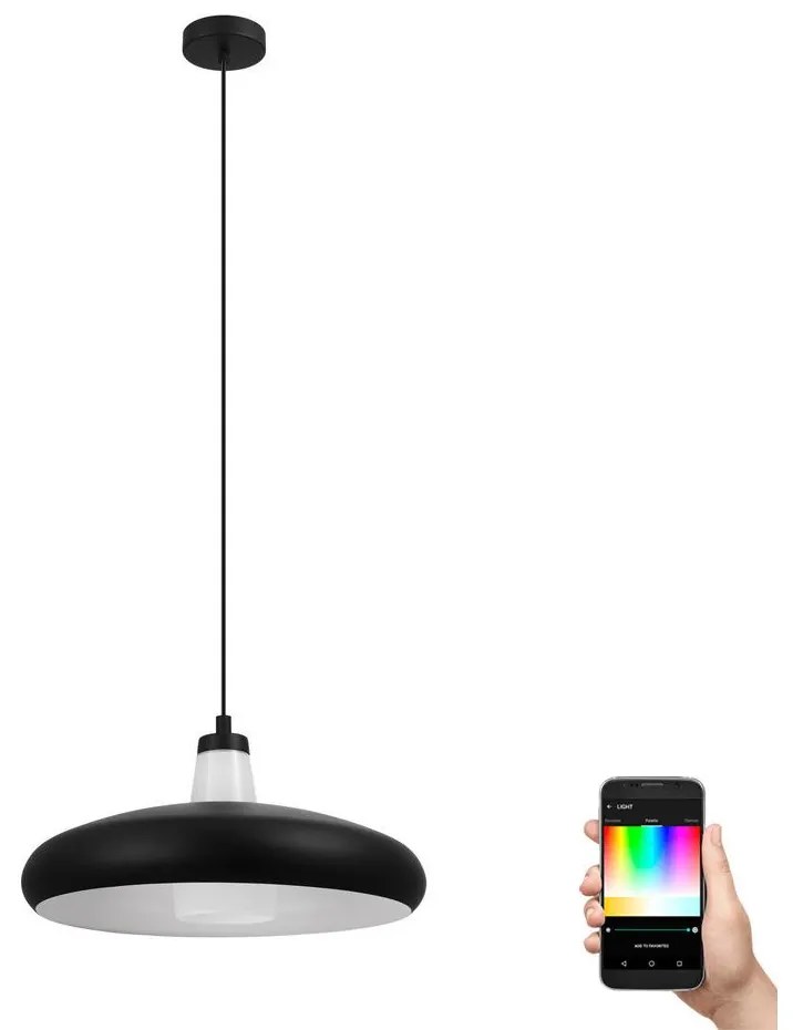 Eglo 99032 - LED RGB Dimmelhető csillár zsinóron TABANERA-C 1xE27/9W/230V