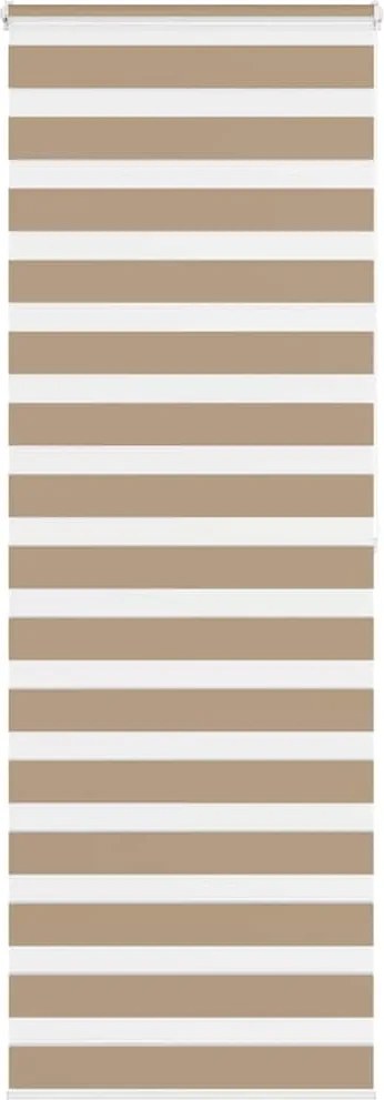 vidaXL zebrafüggönnyel homokbarna szövetszélesség 75,9 cm poliészter