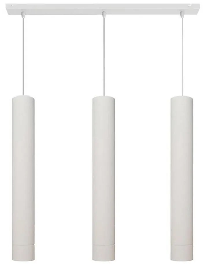 LED Csillár zsinóron TUBA 3xGU10/4,8W/230V fehér