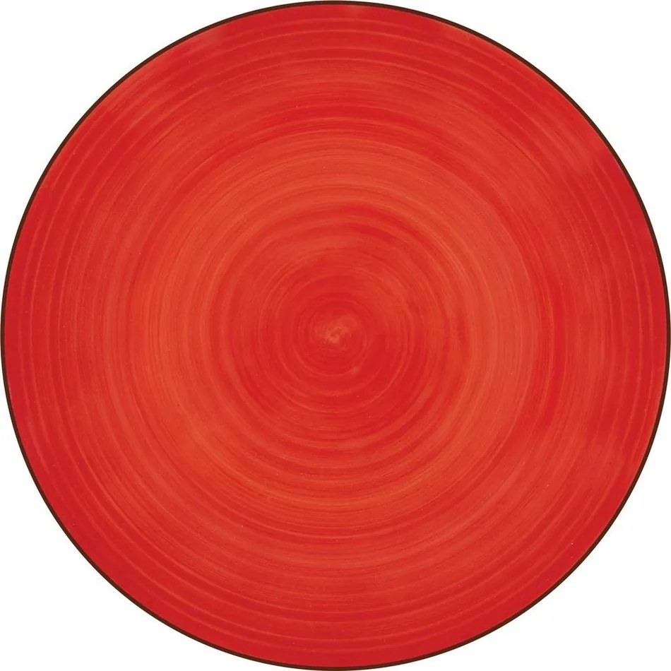 Lamart LT9089 kerámia desszert tányér Happy,átmérő 19 cm, piros