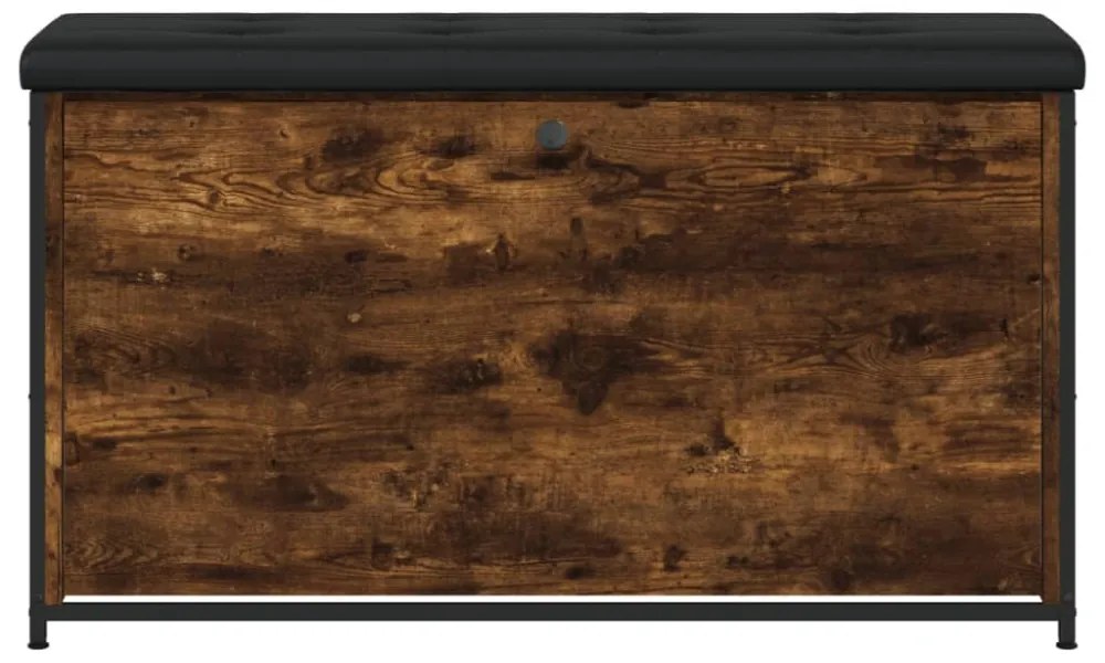 füstös tölgy színű cipőpad lehajtható fiókkal 102x32x56 cm