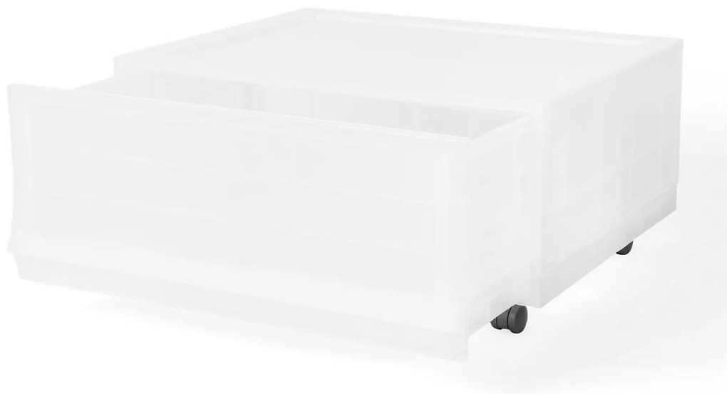 Wave Mist moduláris tárolódoboz kerekekkel 54,6 x43,4 x 22 cm, széles - 1 fiók - kerekek