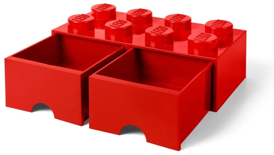 Piros 2 fiókos tárolódoboz - LEGO®